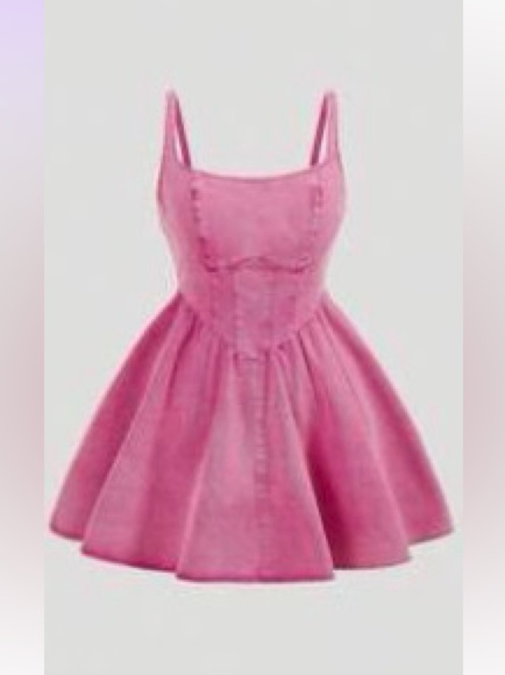 SHEIN Women’s Pink Sleeveless Denim Summer Dress 2XL